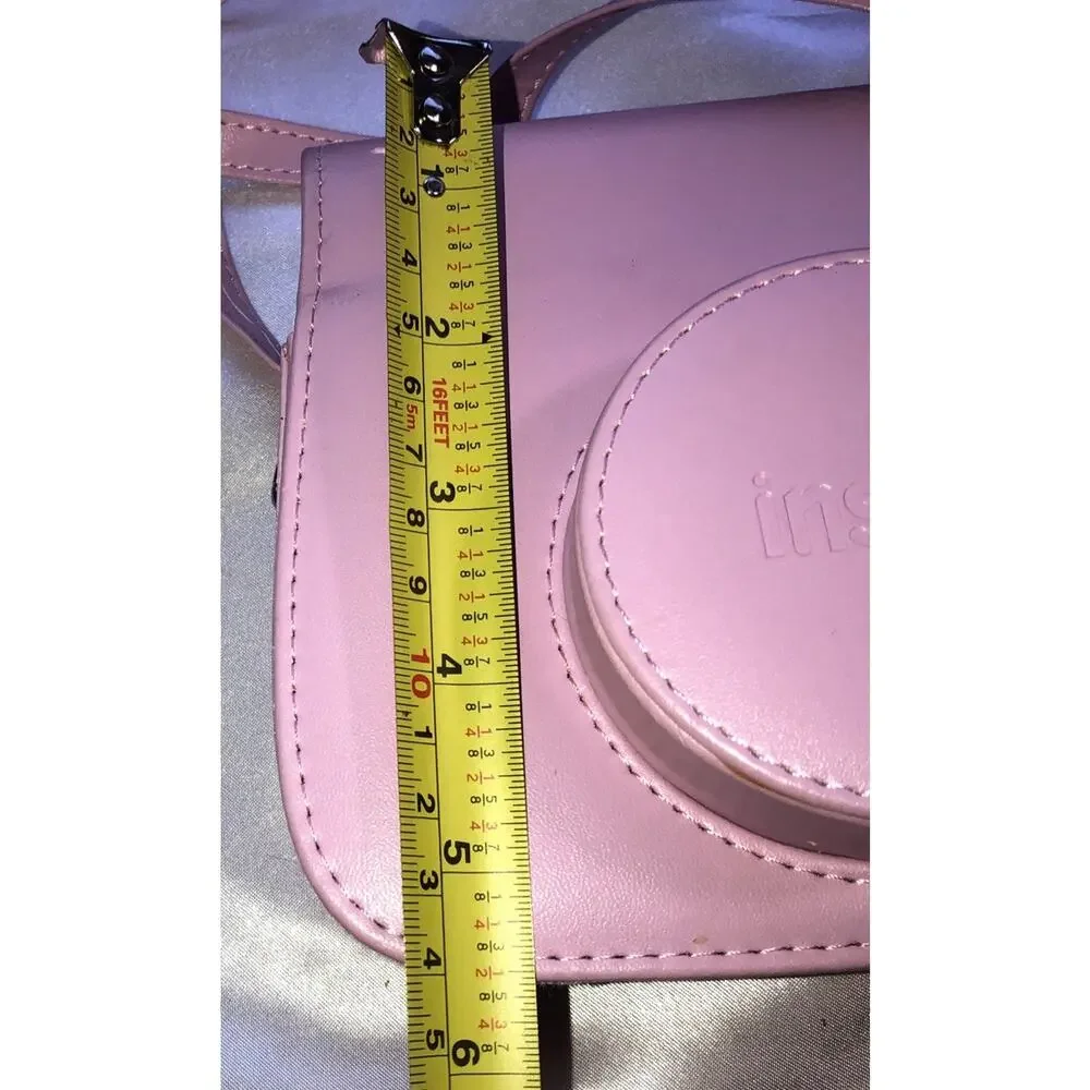 Instax Camera Case Bag Pink Adjustable Strap